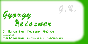 gyorgy meissner business card